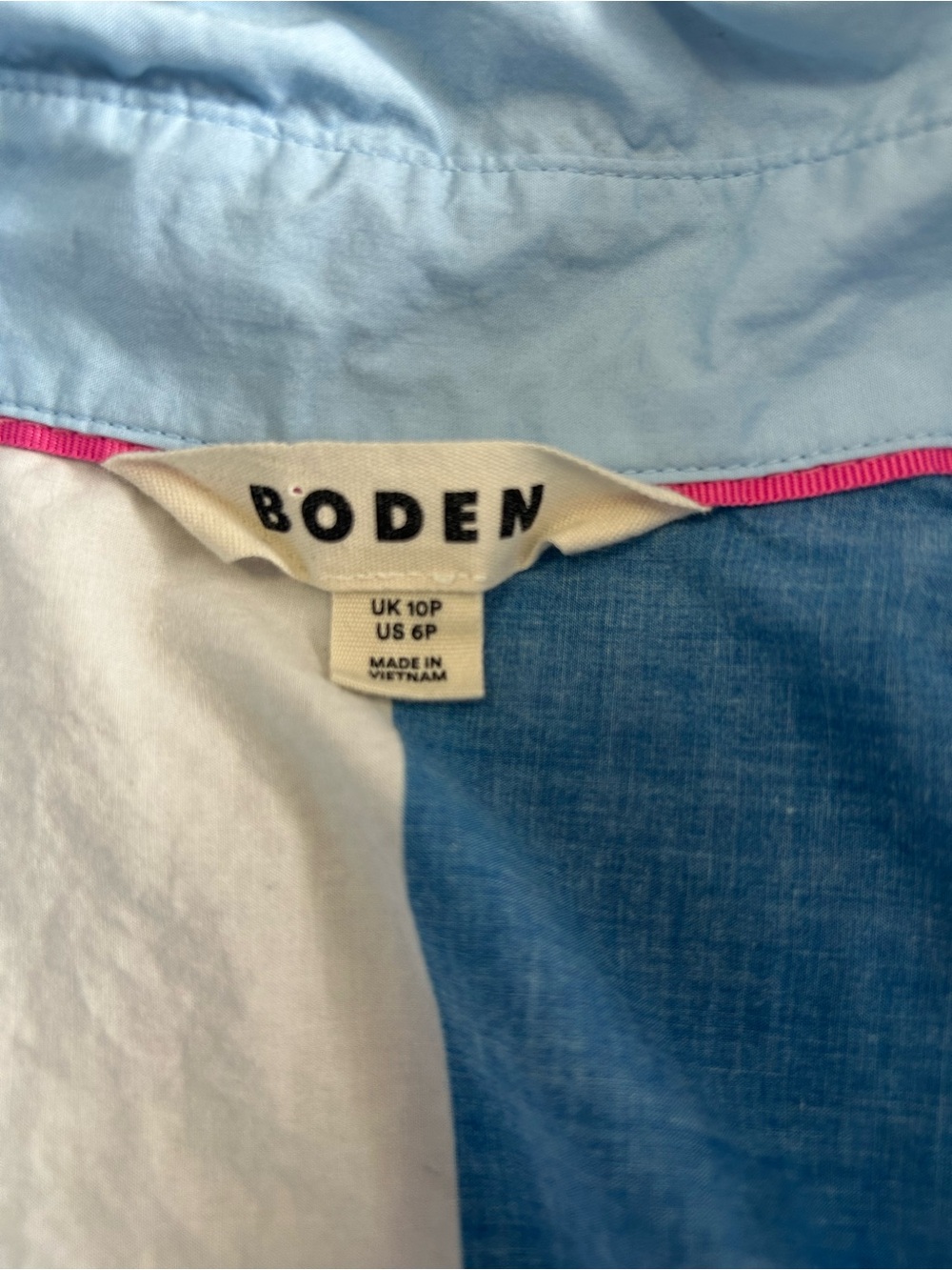 Boden Sadie Heart Rainbow Back Button-Down Shirt 100% Cotton Pride - Picture 10 of 10